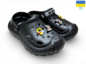 Кроксы Rai Shoes 333 чорний от магазина Frison