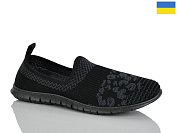 Слипоны Demur 6597 чорний от магазина Frison