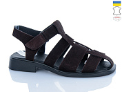 Босоножки Sali 267 шоколад з чор-п. от магазина Frison