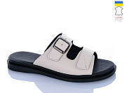 Шлепанцы Sali 110 бежевий к чор-п. от магазина Frison