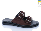 Шлепанцы Sali 191 шоколад з чор-п. от магазина Frison