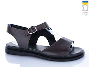 Босоножки Sali 60 коричневий к чор-п. от магазина Frison