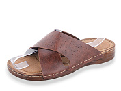 Шлепанцы Jumay Lexus крест коричневий от магазина Frison