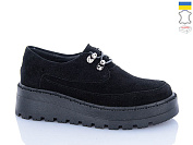 Туфли Garti 04 чорний замш от магазина Frison