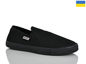 Слипоны Demur 6042 чорний от магазина Frison