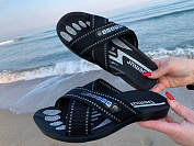 Шлепанцы Gurkem TRK2026-2 чорний-білий от магазина Frison