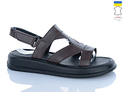 Босоножки Sali 2126 коричневий к чор-п. от магазина Frison