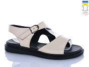 Босоножки Sali 60 бежевий к чор-п. от магазина Frison