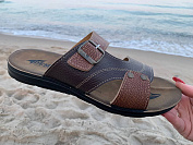 Шлепанцы Demur MK26-2-6834 brown-camel от магазина Frison