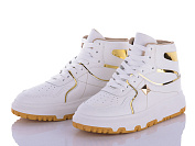 Ботинки Qq Панда BK72 white-golden от магазина Frison