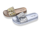 Шлепанцы Super Gear 02-888 gold-silver mix от магазина Frison