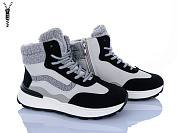 Ботинки Baolikang 8712 grey-black от магазина Frison