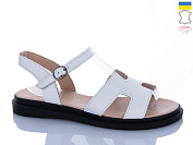 Босоножки Sali 513 білий чор-п. от магазина Frison