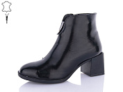 Ботинки Qq Shoes 641-1 лак-black от магазина Frison