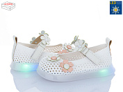Туфли Poni Kids A1081 white LED от магазина Frison
