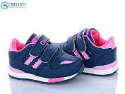 Кроссовки Crossopt F627 d.blue-peach от магазина Frison