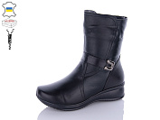 Ботинки Qq Shoes 729 чорний от магазина Frison